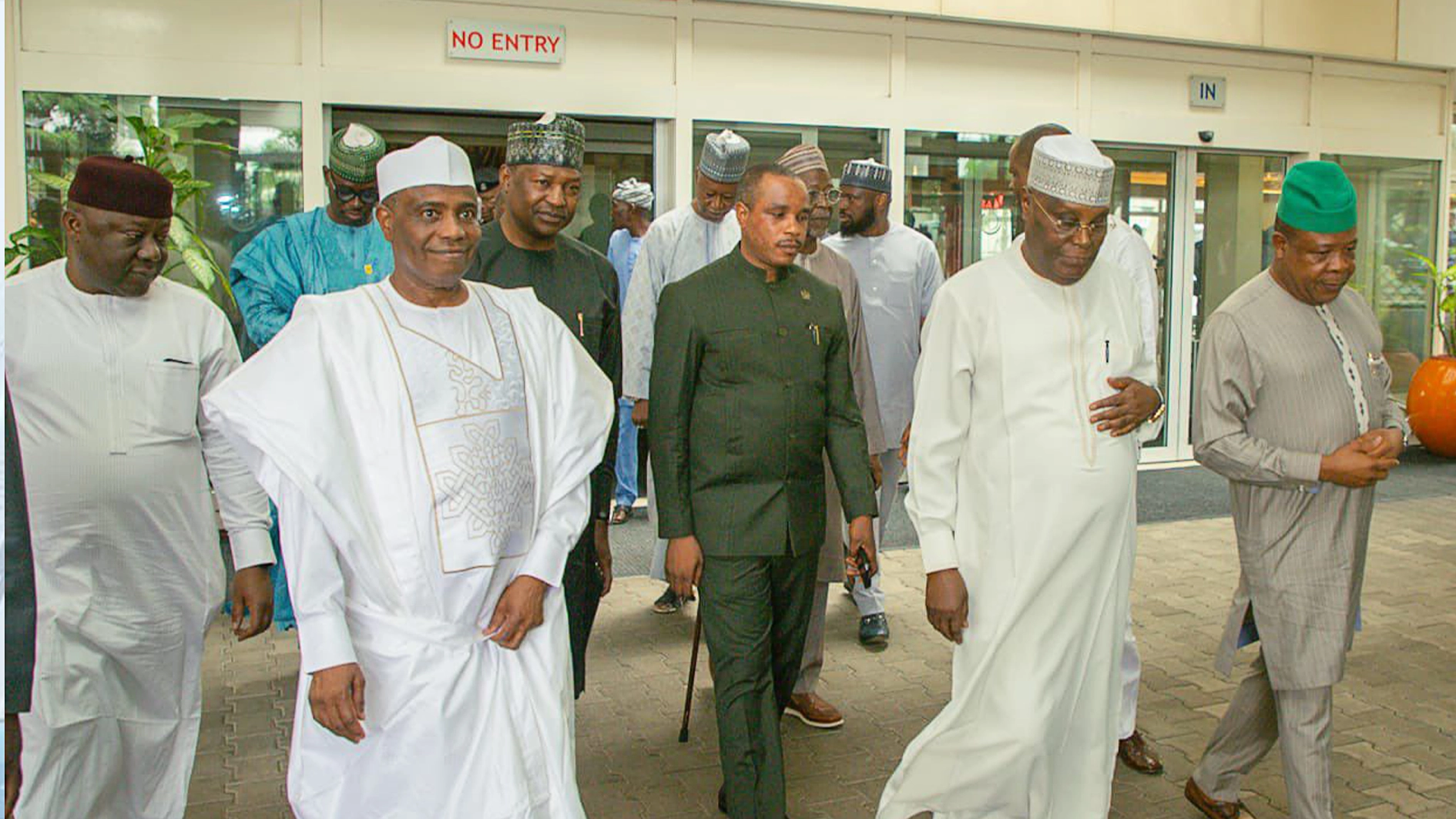 With Dignitaries